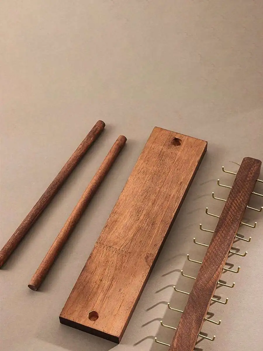 High-Quality Walnut Color Solid Wood Necklace Display Rack, Jewelry Stand For Necklaces, Bracelets And Accessories GiftFor Women image 4