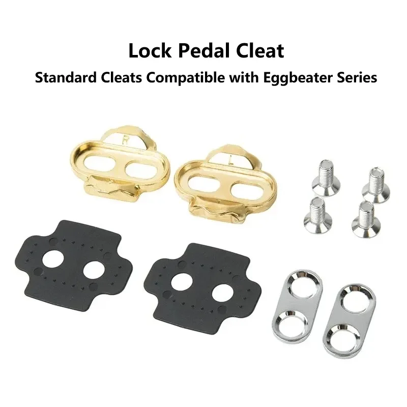 Premium Copper MTB Pedal Cleats, Compatible with Crankbrothers Eggbeater Candy Smarty Mallet Pedals, Mountain Bike Cycling Acces