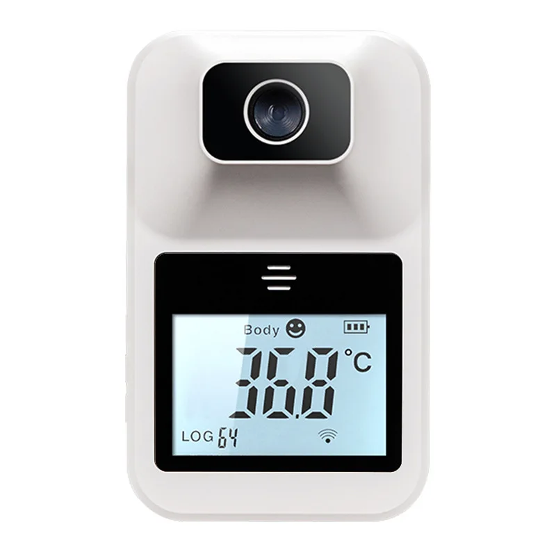 

Door vertical automatic thermometer, voice broadcast infrared wall-mounted temperature filter