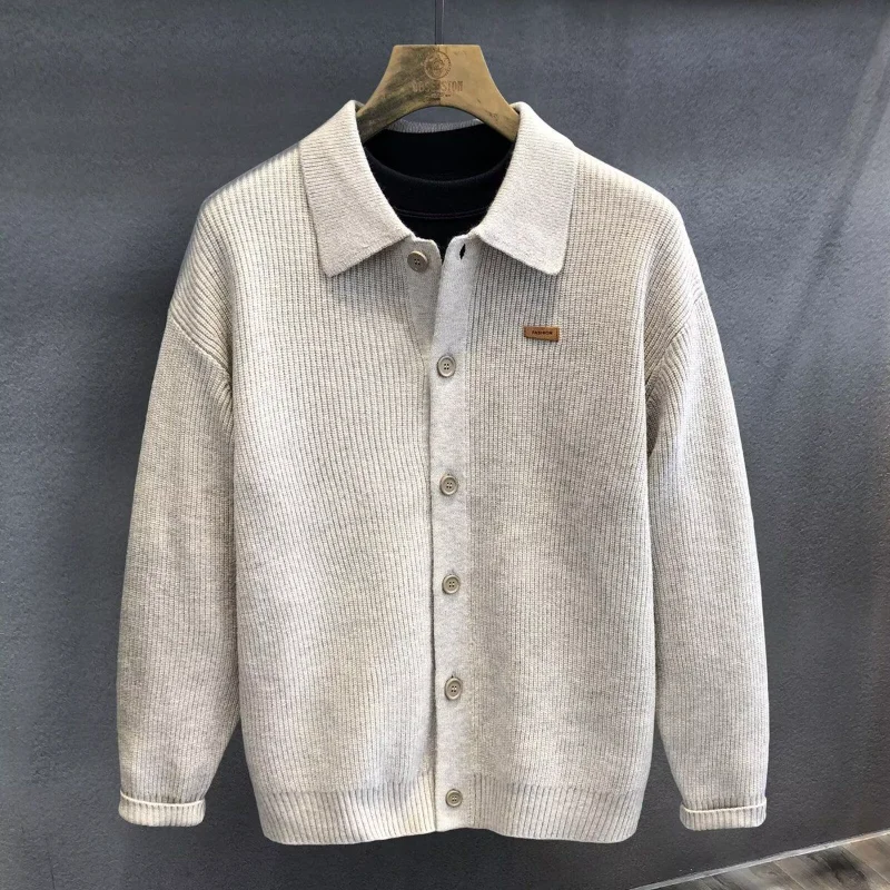 الرجعية بلون التلبيب سترة سترة الرجال الخريف والشتاء الراقية تنوعا عادية محبوك سترة الساخن بيع شعبية #3