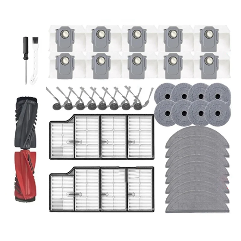 Promozione! Spazzola principale, spazzola laterale, filtro ad alta efficienza e accessori in tessuto per scopa per spazzatrice Roborock Saros 10/S9 Maxv Ultra