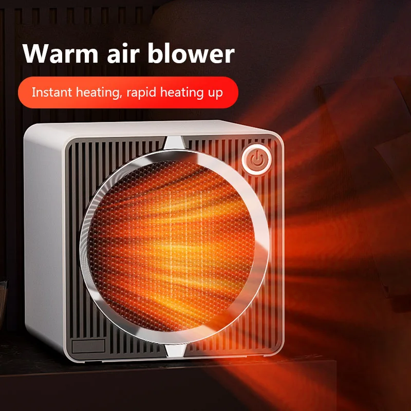 Electric Heater 500W Low-power Fan Heater PTC Ceramic Heating Home Small Sun Heater Intelligent Warm Hot Air Blower For Winter