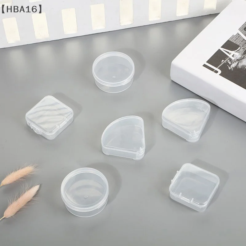 [-HBA16] 10 قطعة علبة صندوق بلاستيكي ل نفخة شفافة الإسفنج نفخة المحمولة السفر حقائب مستحضرات التجميل مستحضرات التجميل حقيبة للتخزين