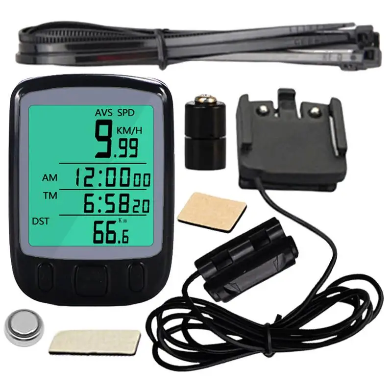 Odometer For Bikes Waterproof Wired Bikes Speedometer With LCD Display Portable Cycling Supplies Multifunctional Bikes Mileage