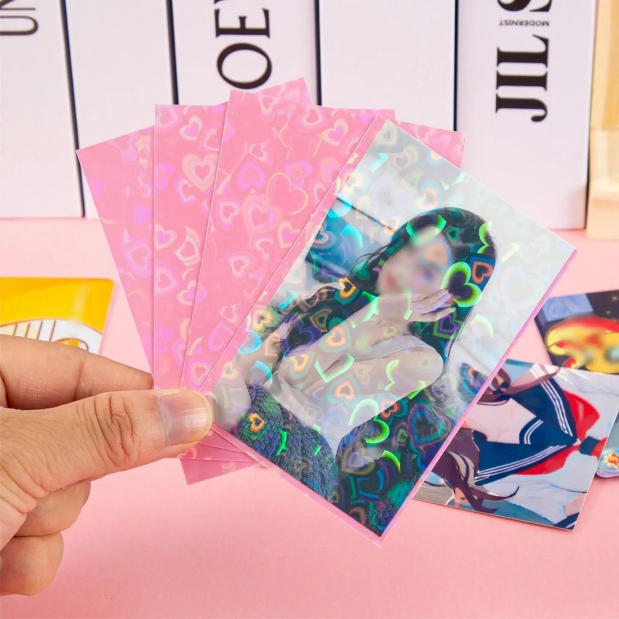 Sharkbang 50pcs/Lot Holo Card Sleeves 60x90mm 20C Macaron Color Kpop Holder For Postcards Films Game Cards Photocard Protector view 3