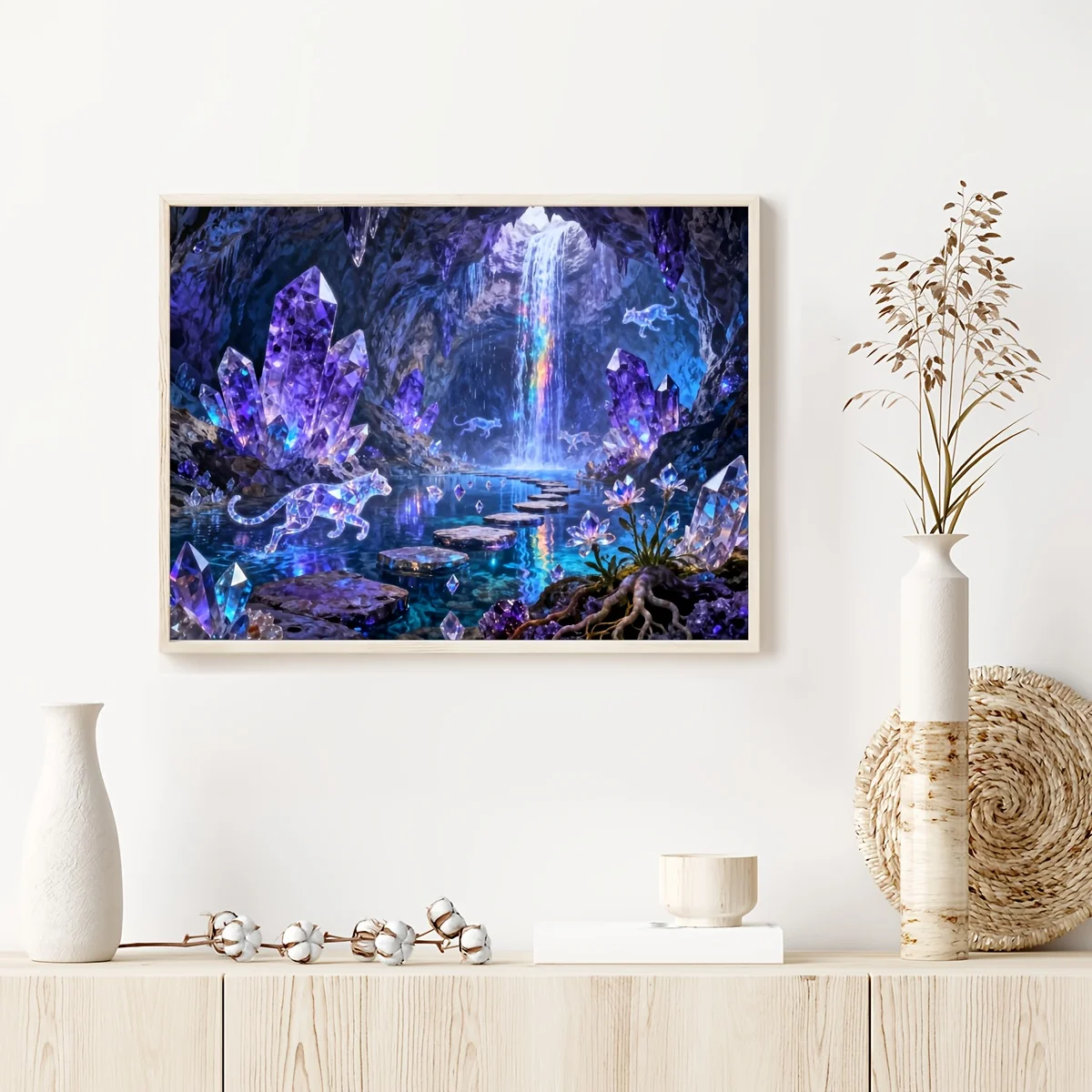 500/1000/1200/2000PCS Puzzles for Adults Brilliant Crystal World,Jigsaw Puzzles Brain Games Gifts Home Decor