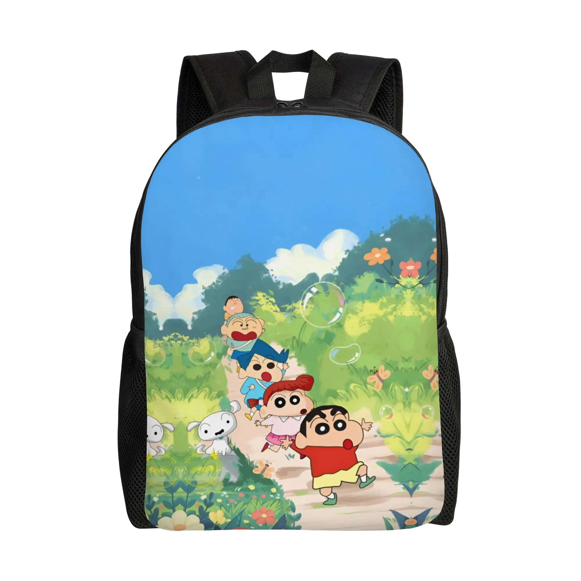 

Crayons Shins Chans Backpacks for Men Women College School Student Bookbag Fits 15 Inch Laptop Cartoon Bags