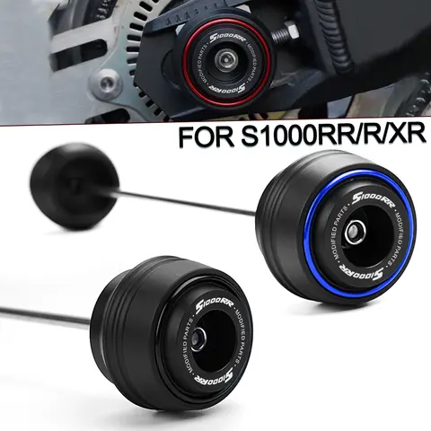 BMW S1000RR S1000R S1000XR S1000 RR R XR 2013-2025 오토바이 액세서리 전면 리어 액슬 휠 포크 슬라이더 충돌 방지 장치 BMW S1000RR S1000R S1000XR S1000 RR R XR 2013-2025 오토바이 액세서리 전면 리어 액슬 휠 포크 슬라이더 충돌 방지 장치