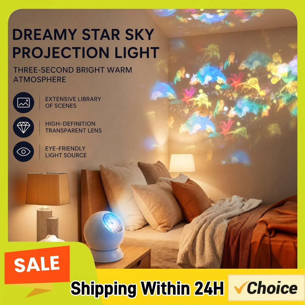 Dynamic Snowflake Pattern Rotating Projector Light USB Powered 360 Degree Holiday Stage Decor Lamp