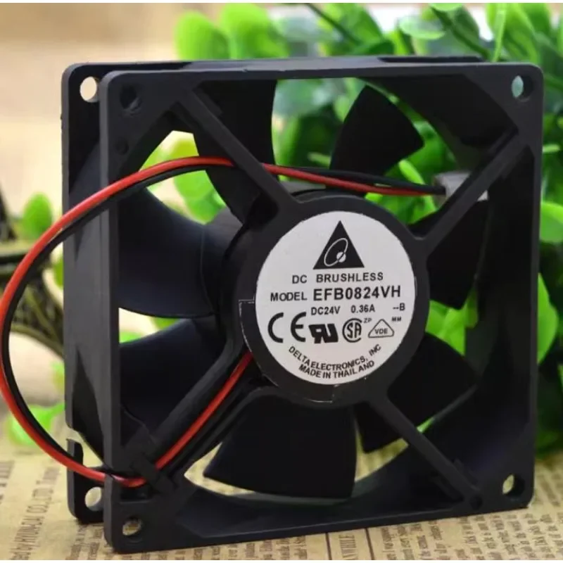 

New Cooler Fan for Delta AFB0824VH/SH EFB0824VH DC24V 0.21A 0.33A 0.36A Cooling Fan 8025 80*80*25mm