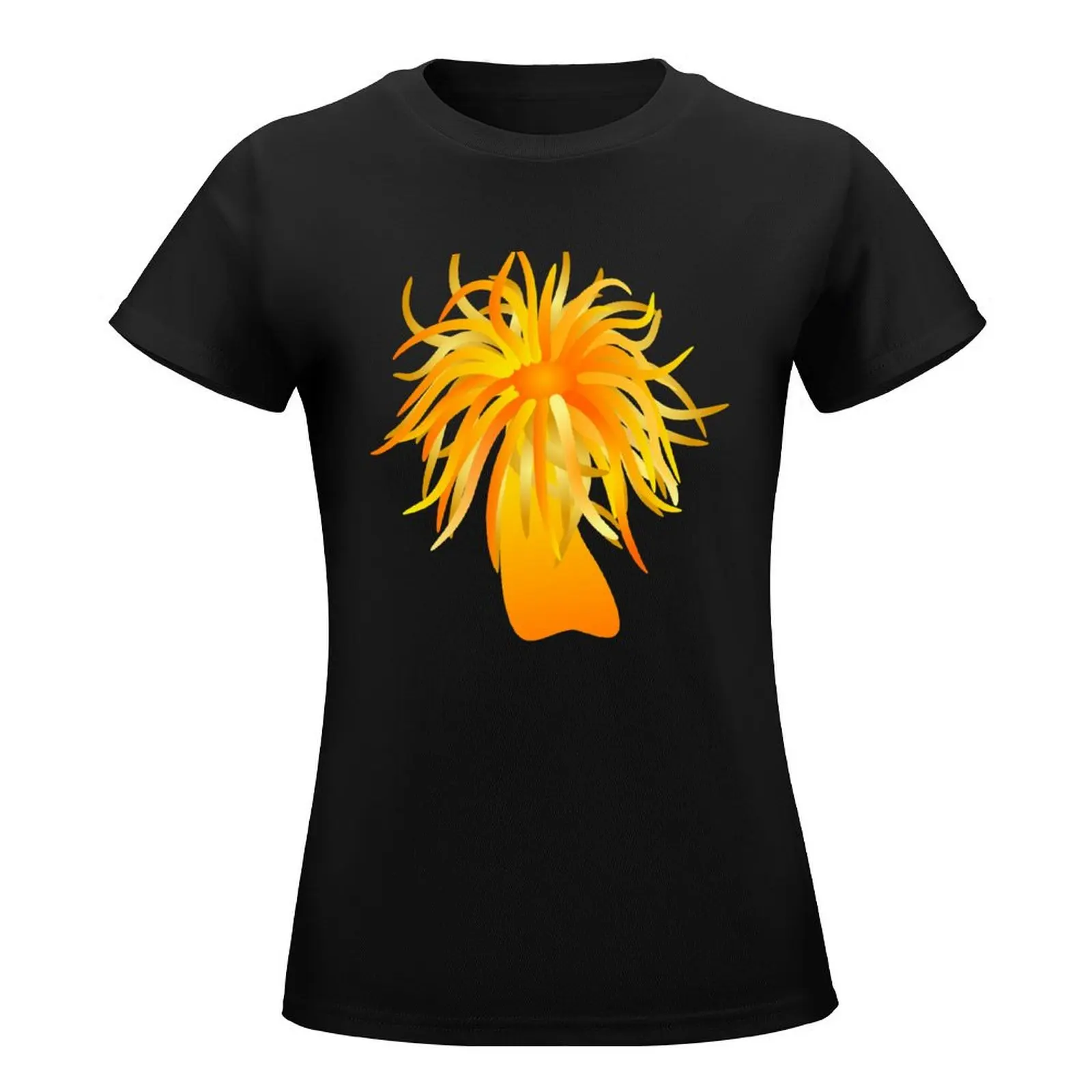 Yellow sea anemone T-Shirt tees shirts graphic tees oversized female funny t shirts for Women