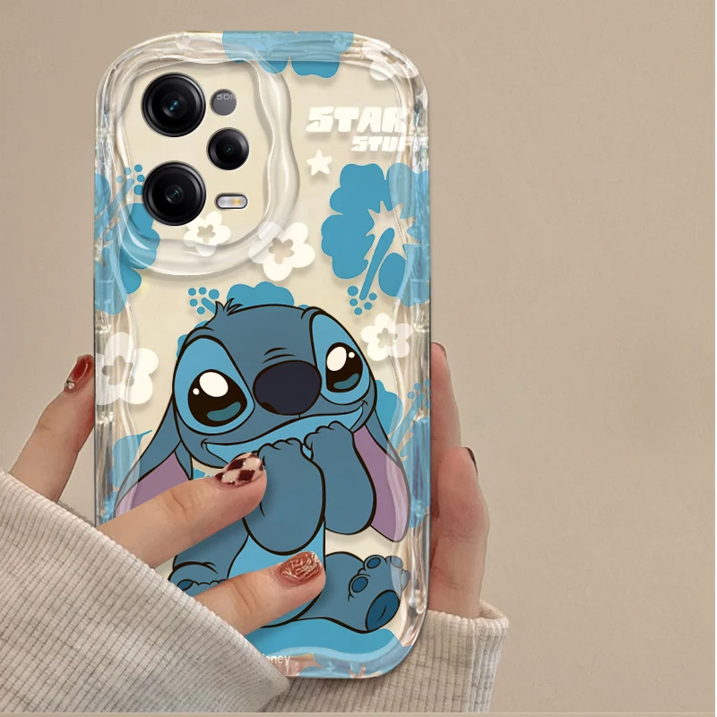 حافظة شفافة لطيفة ممتعة من Stitch Angel لهاتف Xiaomi Redmi Note 14 13 12 11 10 9 Pro Plus 14S 12S 11S 10S 9S Redmi 14C 14R 13C 12 4G 5G