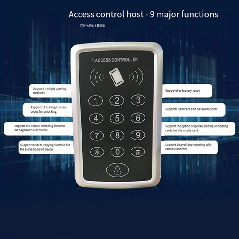 

B92B-EM4100 TK4100 RFID-клавиатура, система контроля доступа, водонепроницаемая наружная крышка, брелоки, устройство открывания дверей для клавиатуры LOCK