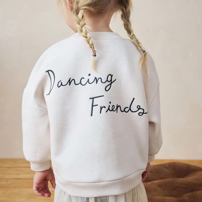 

Autumn New Girls' Outfit Fleece-Lined Children's Set Watermark Cartoon Girl's Outfit