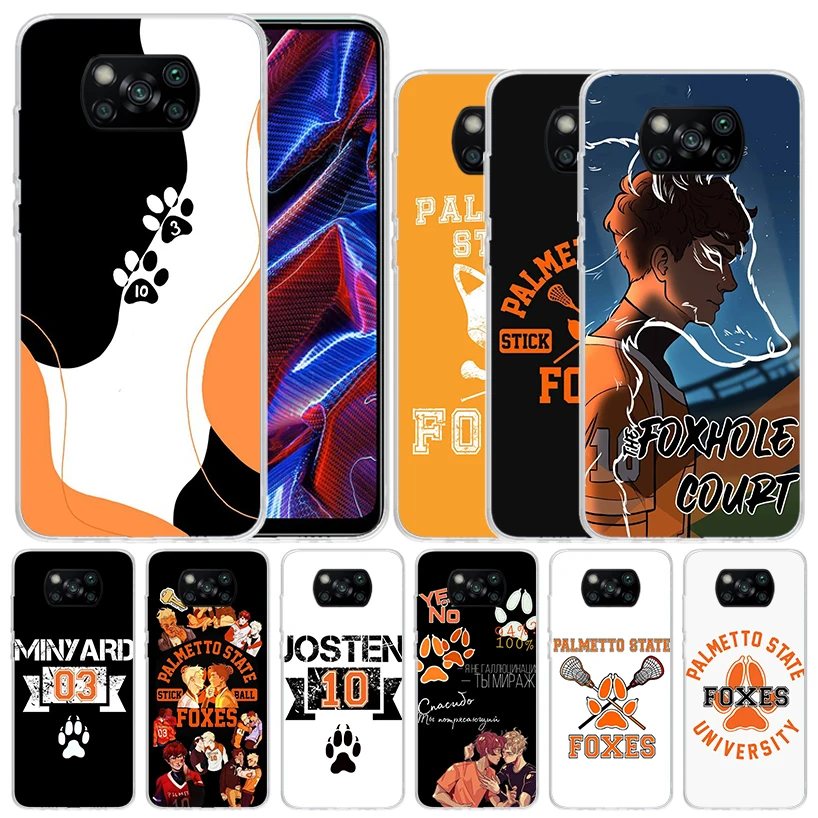 Andreil All For The Game Palmetto State Foxes Soft Cover for Xiaomi Poco X5 Pro X4 Gt X3 Nfc M5S Print Phone Case M4 M3 M2 F3 F2