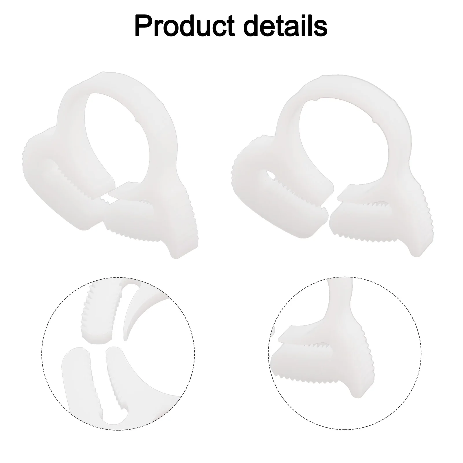 Pool Cleaner Sweep Hose Hose Clamp Hose Clamp Plastic Material Pool Cleaner White Color Cleaner Tool Secure Hold