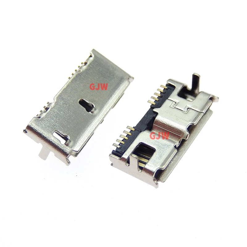 10pcs Micro USB 3.0 B Type DIP Female Socket DIP2 10pin USB Connector for Samsung Mobile Hard Disk Drives Data Interface