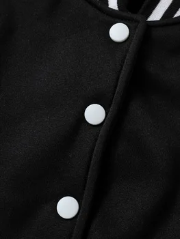 Girls Letter S Baseball Jacket 4 Children's Clothing, Girls' Short Baseball Jacket, Casual Sports School Uniform, Letter "S" Pattern Design Jacket, Suitable for Girls Aged 4 to 13, for Outdoor Wear and Home Casual Wear 4