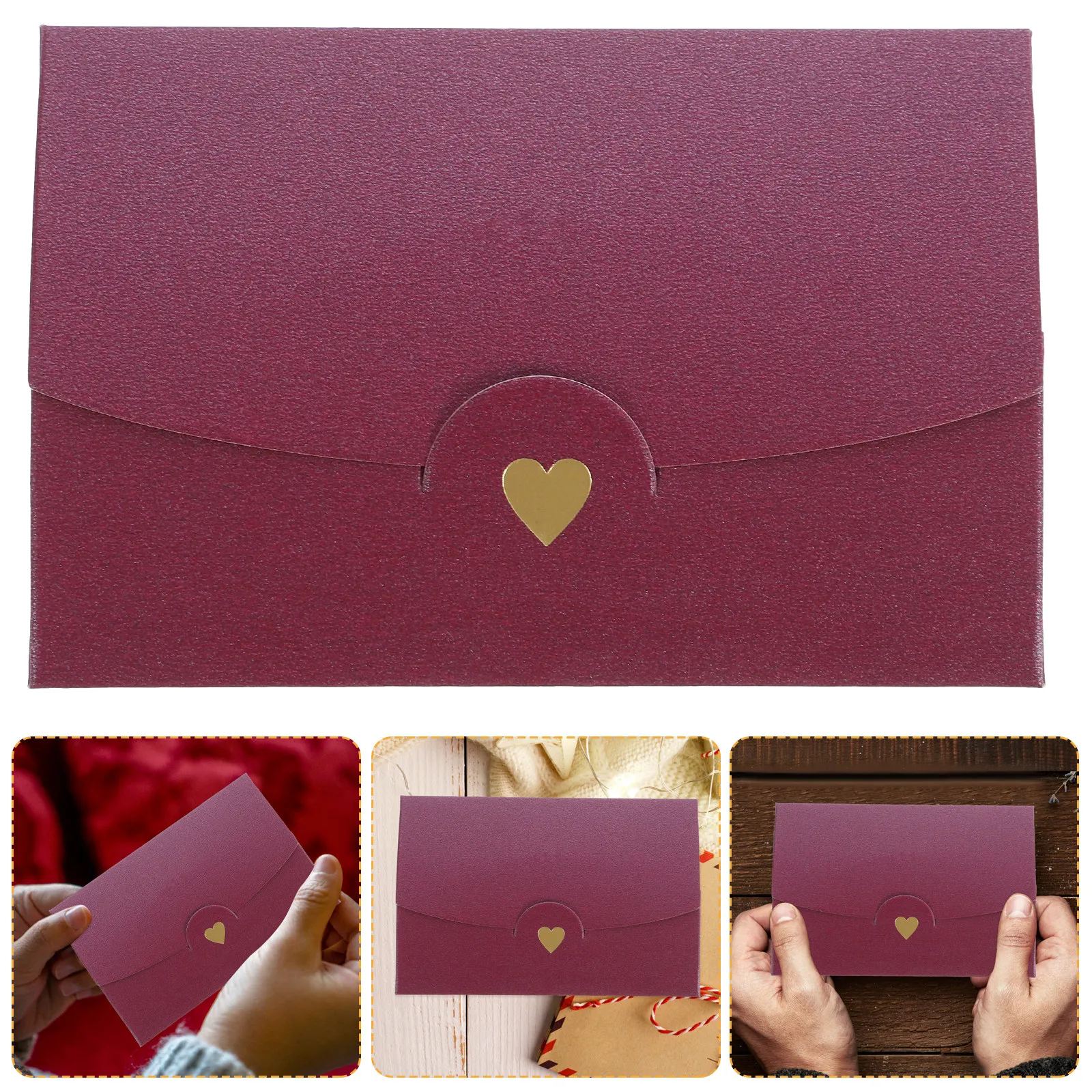 20Pcs Compact Invitation Envelopes Smooth Texture Sturdy Paper Envelopes for Graduation Business Events Eid Mubarak Greeting
