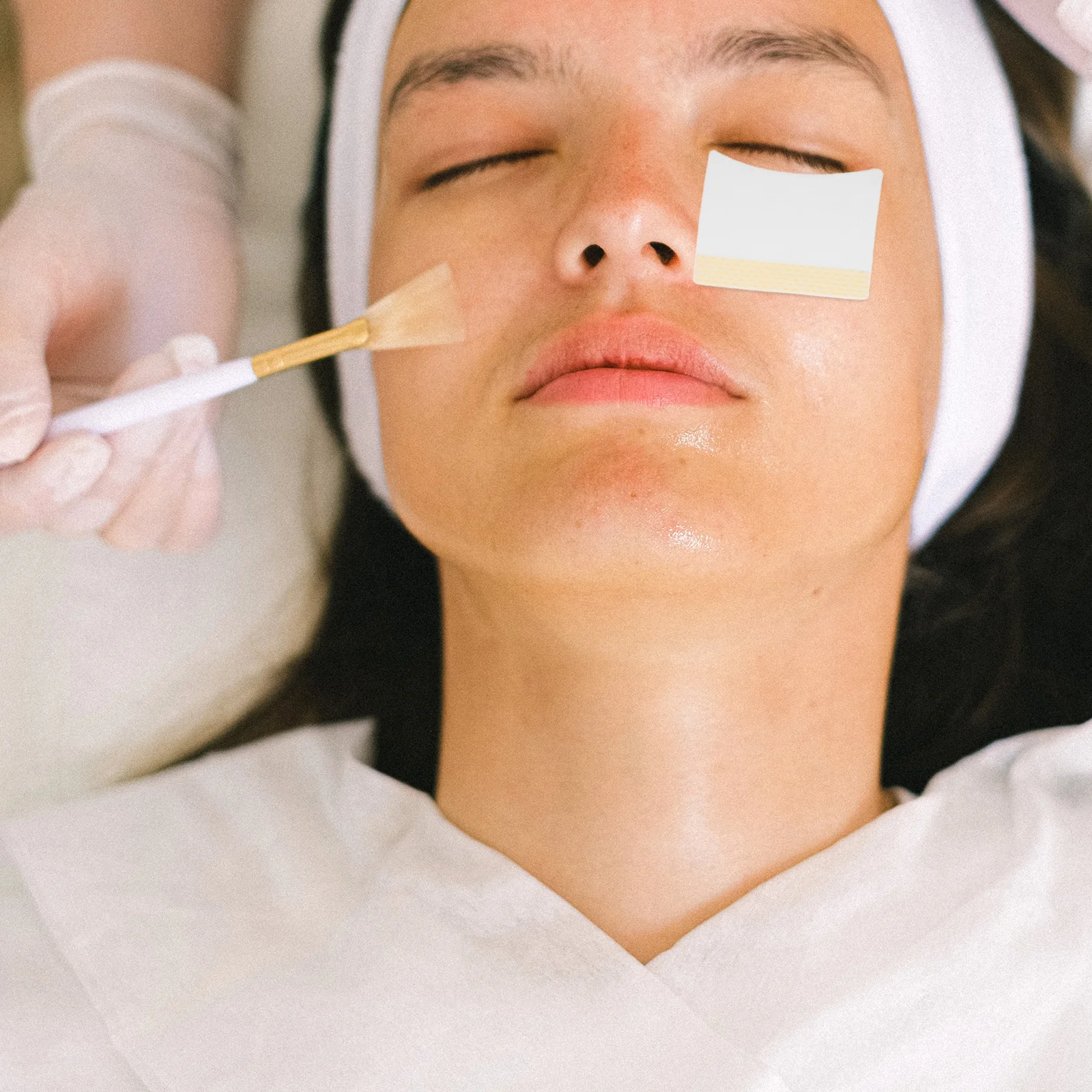 Almofadas removedoras de extensão de cílios, 40 peças, algodão descartável, sem fiapos sob os olhos, remendo para remoção de cílios, cola, limpeza, maquiagem