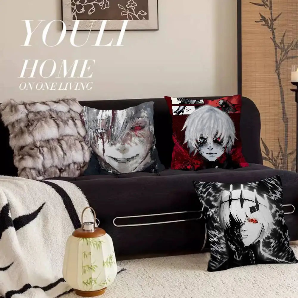 T-Tokyo-Ghoul Pillowcase toon Gift Cushion Cover Bedroom Home Sofa Chair Seat Decor pillow case