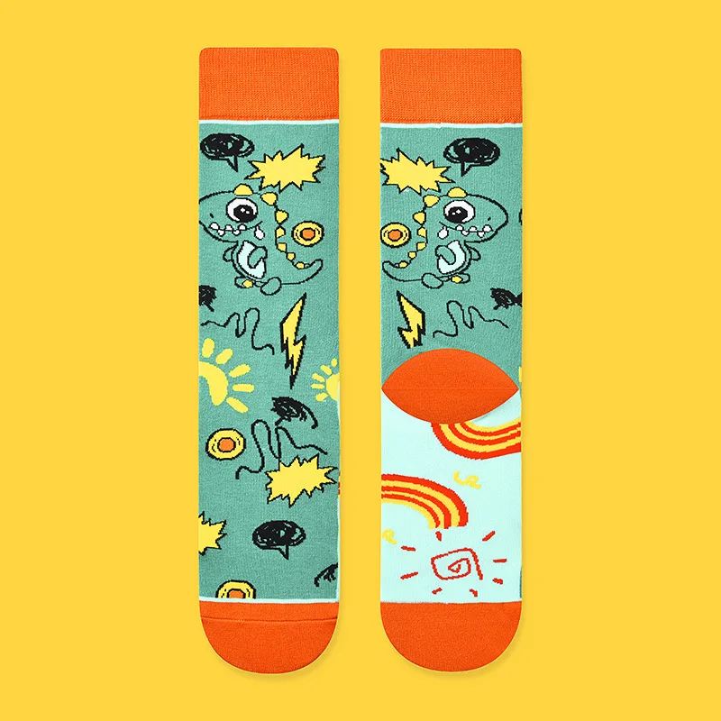 New creative women\'s straight tube cartoon animal character fun trendy socks fashion long tube cotton socks