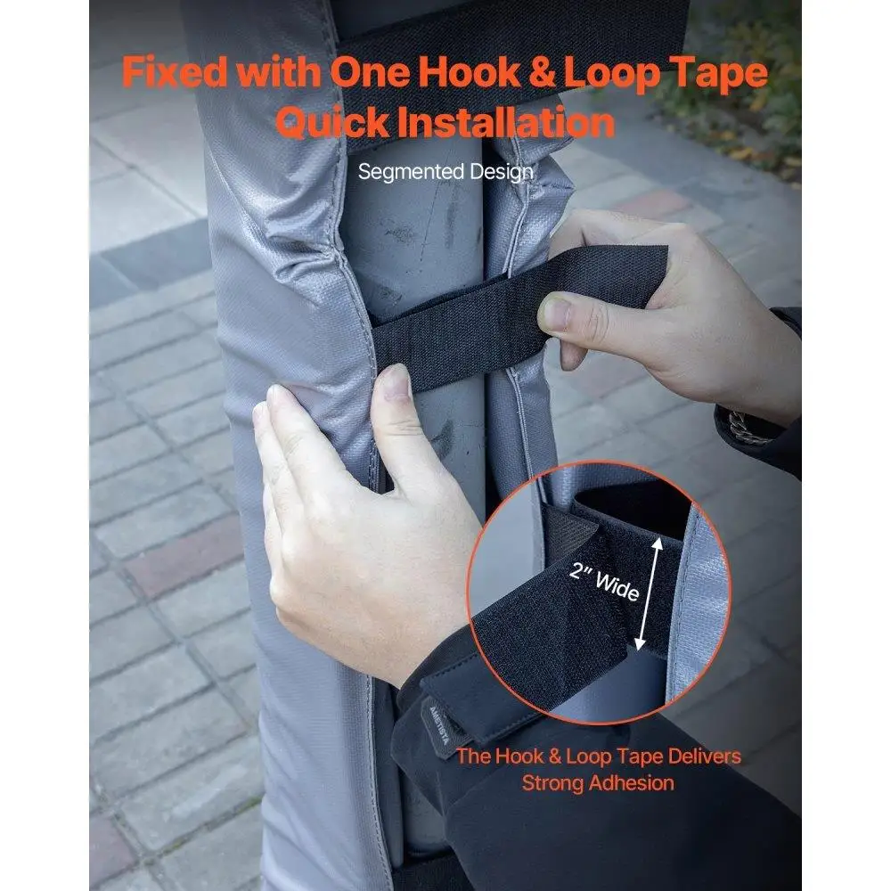 Подушка для баскетбольной палки 71-дюймовая сверхпрочная водонепроницаемая подкладка для круглых квадратных столбов диаметром от 2 до 6,3 дюйма и 4,5x4,5 дюйма