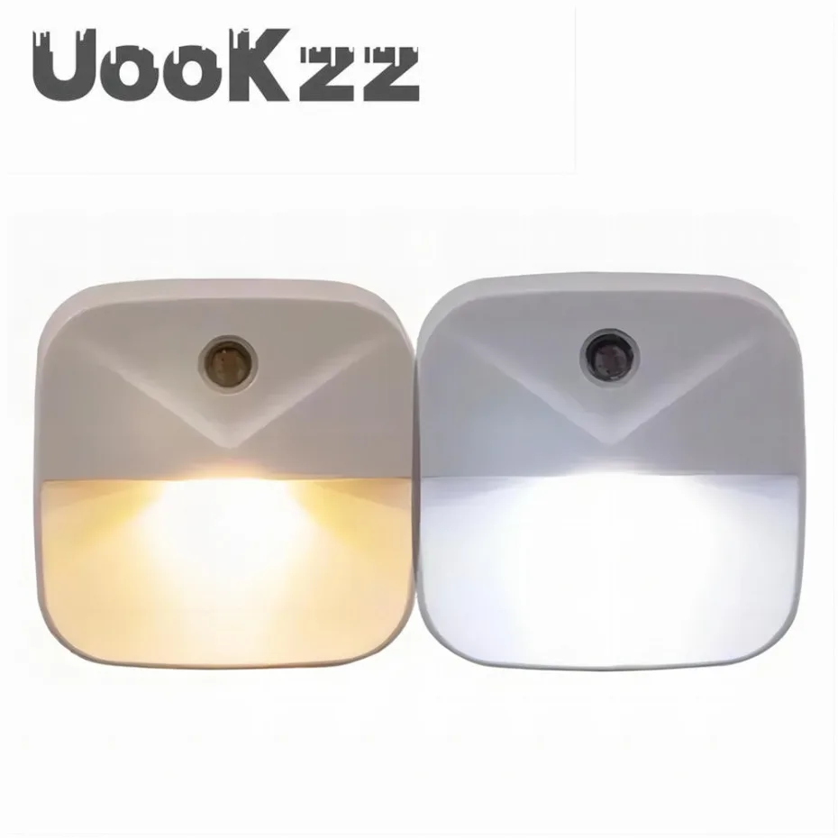 UooKzz LED Night Light Wireless Light control Sensor Dusk-to-Dawn Night Lights For Baby Kids Bedside Bedroom Corridor Lamp