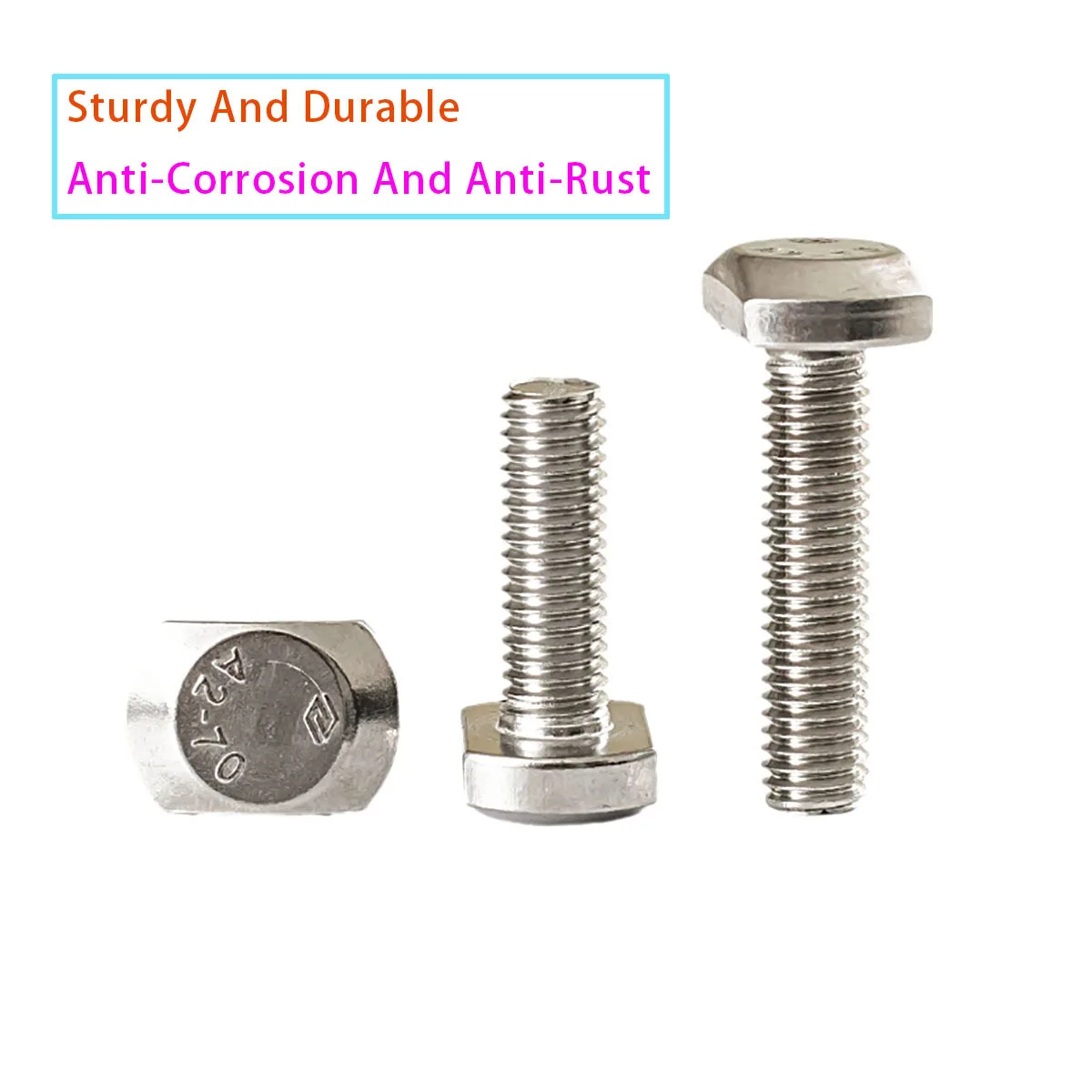 304 A2-70 Stainless Steel T-shaped Slotted Bolt M5 M6 M8 M10 M12 Pressure Plate Screw Slider Rectangular Hammer Head
