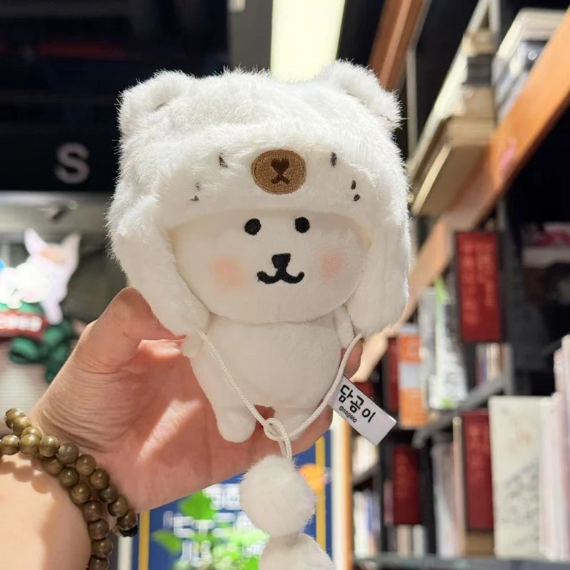 10/20 Cm Leuke Pluche Idool Pop Kleding Accessoires Cartoon Pluizige Witte Beer Schapen Hoed Diy Dress Up Pop geschenken