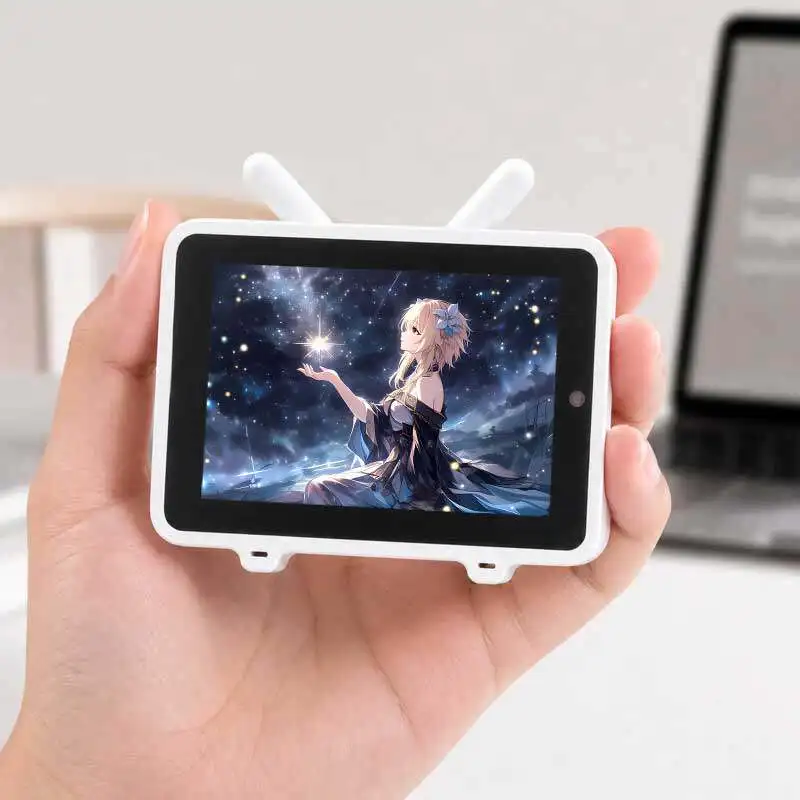 ESP32-S3 Xiaozhi AI MAX 3.5-inch LCD Display with Camera, Voice Interrupt Smart TV Mini Screen