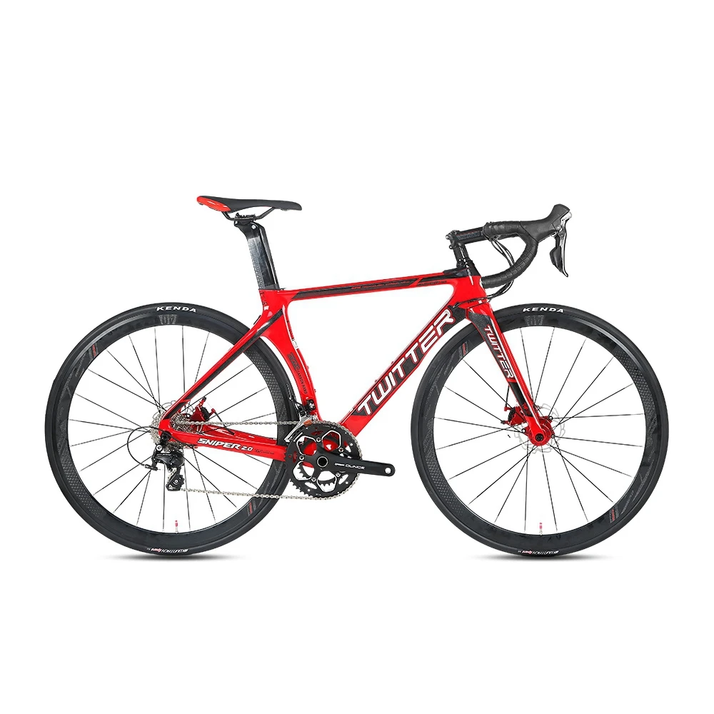 Twitter Sniper 2.0 Cheap Men Racing Bicycle T800 Carbon Fibre Frameset Hydraulic Disc Brake Road Bike for Adults - view 2