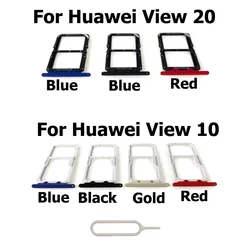 New For Huawei Honor View 20 10 V20 V10 Sim Card Tray Slot Holder Adapter Connector Repair Parts