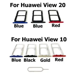 Bilashmart Huawei Honor View 20 10 V20 V10 Sim Card Tray Slot Holder Adapter Connector Repair Parts
