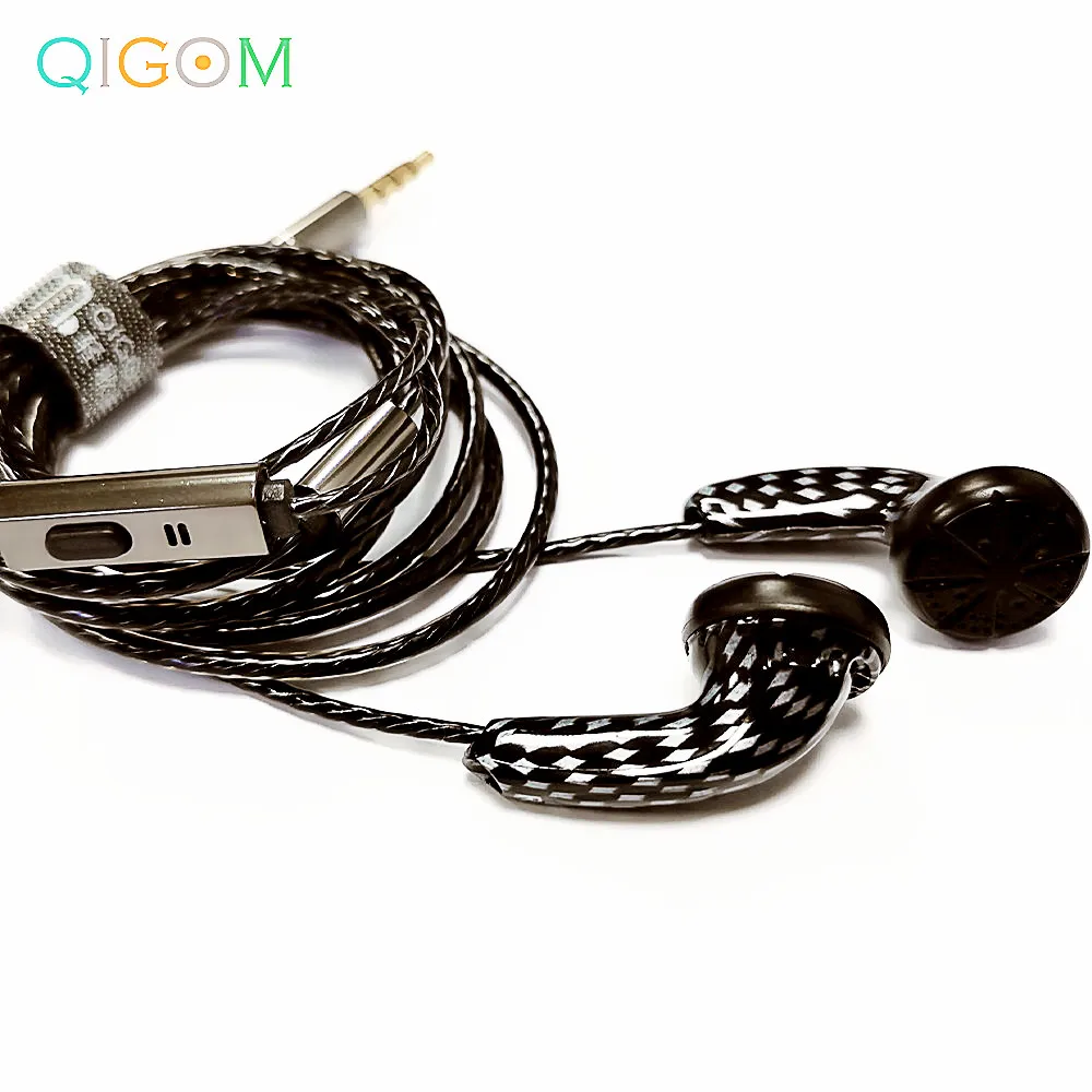 Qigom-s32インイヤーヘッドセット,32オーム,フラットヘッド,Hi-Fi,マイク付き,pk mx985,vido monitor tc200