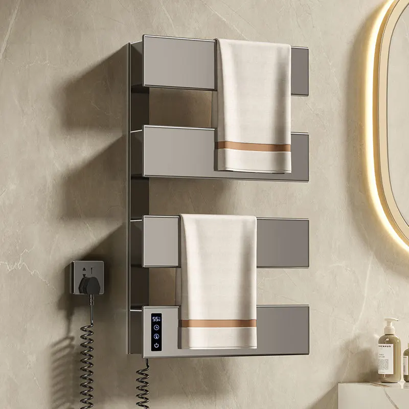Space aluminum electric towel rack, intelligent constant temperature timed towel rack, large panel drying towel rod GN845AE