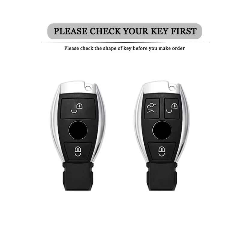 2 3 Buttons New Silicone Car Key Cover Case for Mercedes Bnez CLA GLC GLA GLK W203 W210 W211 W204 W176 A B C E S R Class AMG