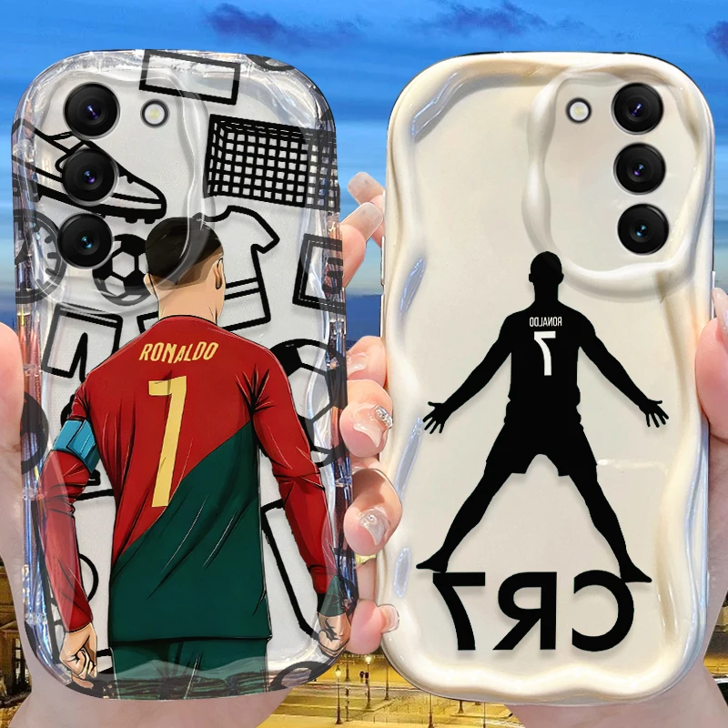 Minimalistische Silhouette CR7 Hülle für Samsung Galaxy A50 A50S A37 A36 A35 A34 A32 A26 A25 A24 4G A23 A21S A20S A17 A16 5G A15 Cover