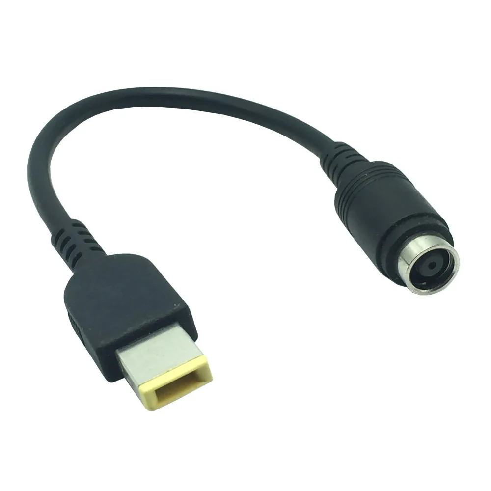 65W USB C PD Type C Female to Square Slim Tip Power Charging Cable Adapter for -Lenovo Thinkpad E440 E450 E550 E560 T430