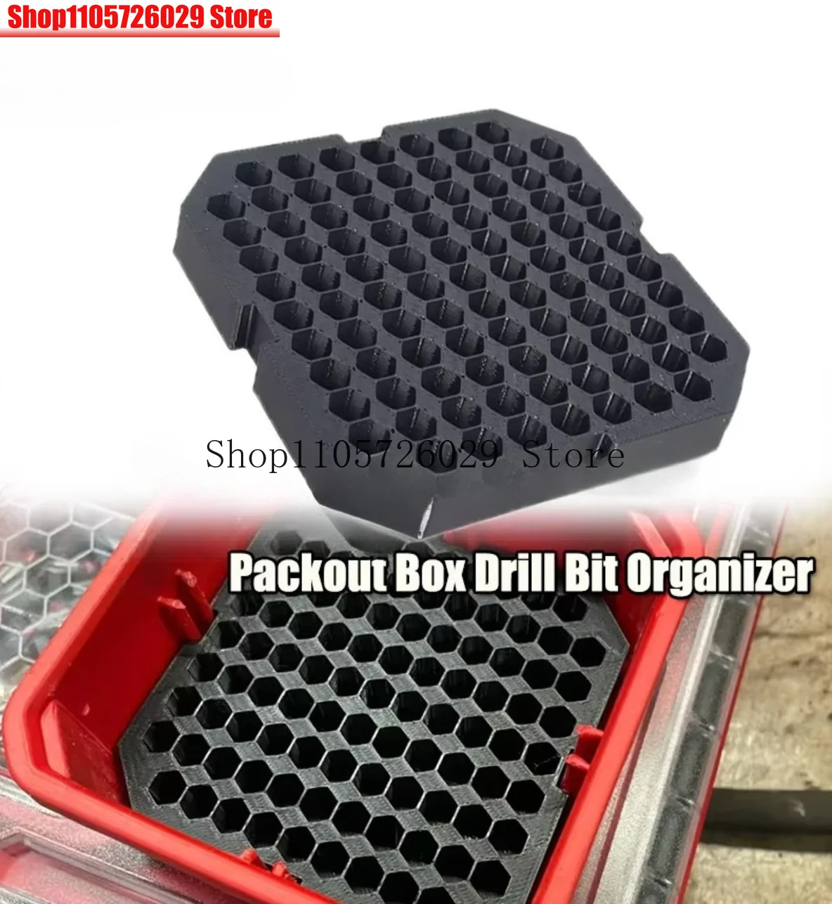 1PC Drill Bit Organizer Insert Fits for Milwaukee Screwdriver Bits Storage Holder Workshop Hardware Storage Tray Tools Holder