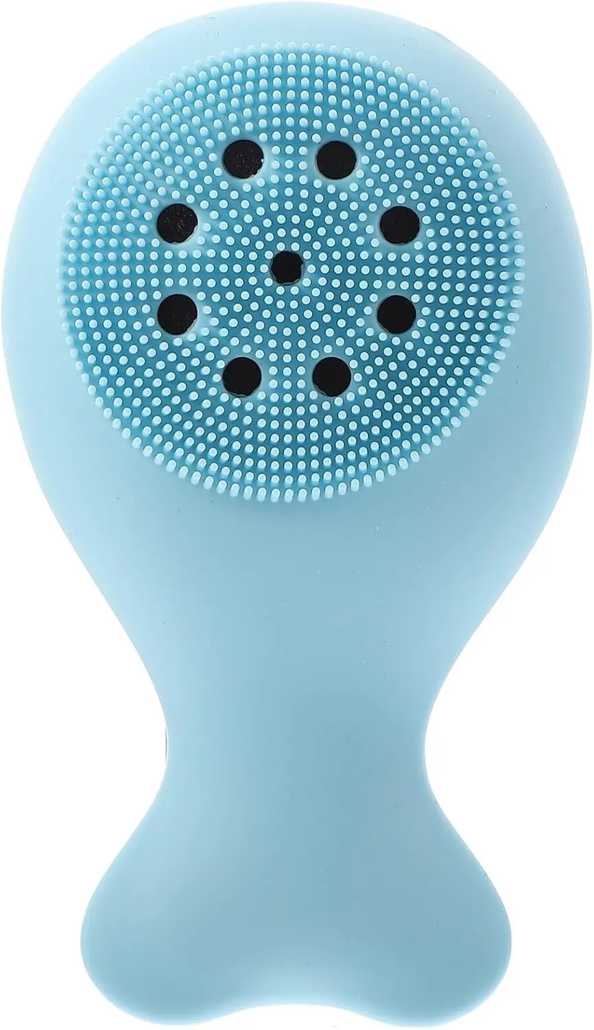 SOIMISS Soft Silicone Body Brush for Shower Bath Food-Grade Material Exfoliating Skin Massager for Back Neck Shoulders Gentle Fl
