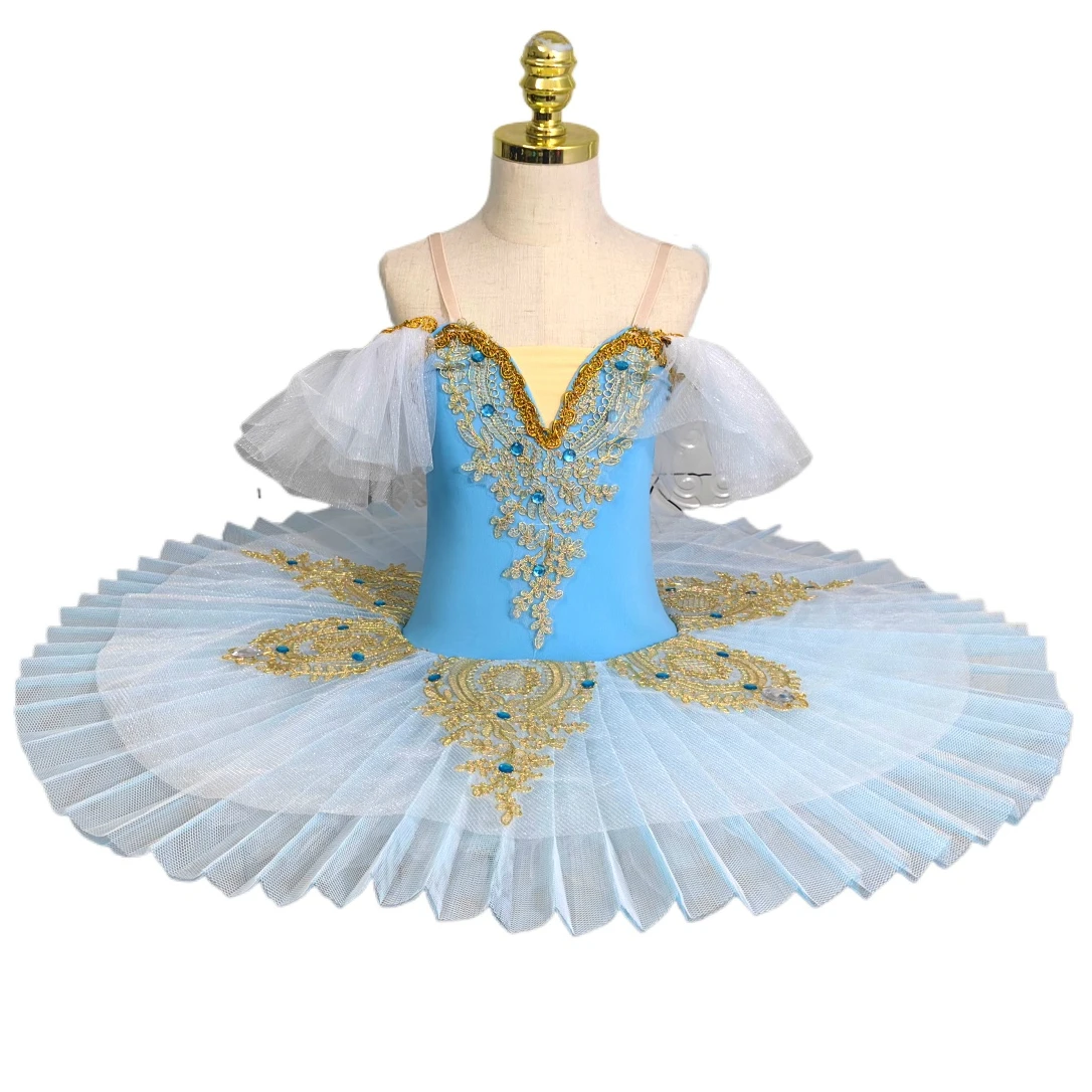 Girls' Ballet Skirt Children's Cygnet Dance Performance Dress Fluffy Skirt Bluebird Tutus