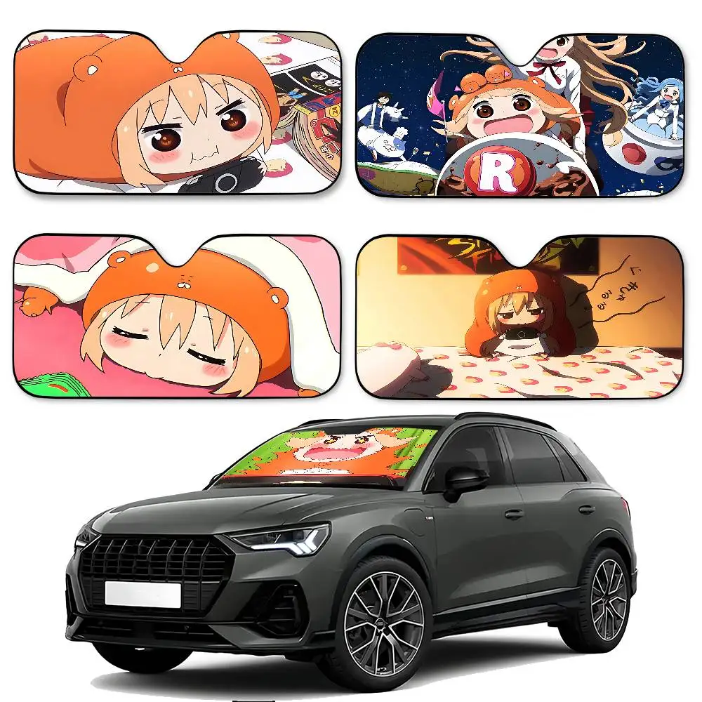 

Солнцезащитные чехлы для автомобиля Anime U-Umaru-chans, универсальный складной козырек для лобового стекла