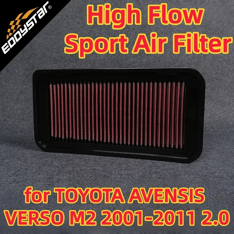 

High Flow Sport Air Filter for TOYOTA AVENSIS VERSO M2 2001-2011 2.0 ACM20 Washable Racing Intake Filters