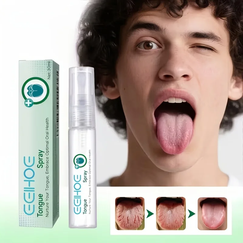 

Portable Tongue Spray - Mint Lemon Fresh Breath, Moisturizes Dry Tongue, Daily Oral Care & Travel Oral Hygiene Spray