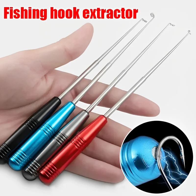 Stainless Steel Easy Fish Hook Remover Safety Fishing Hook Extractor Detacher Rapid Decoupling Device Fishing Tools Equipment