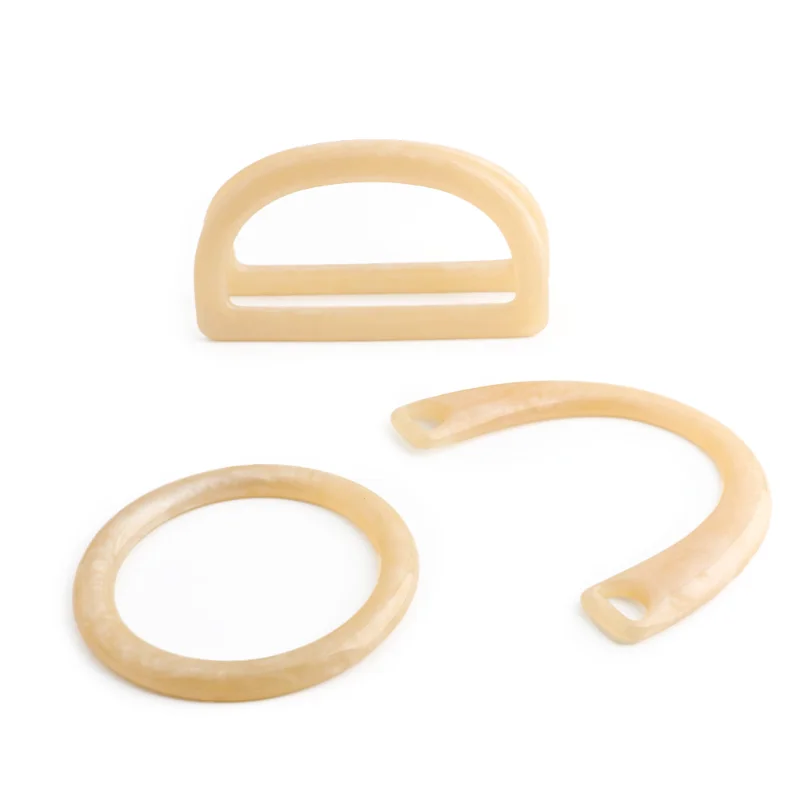 2/4/6 قطعة مقابض حقيبة الراتنج ، إطار الخياطة حقيبة من القماش ، مقابض قابلة للفصل ، إطار مزخرف لحقيبة المعصم ، ملحقات حقيبة DIY #3