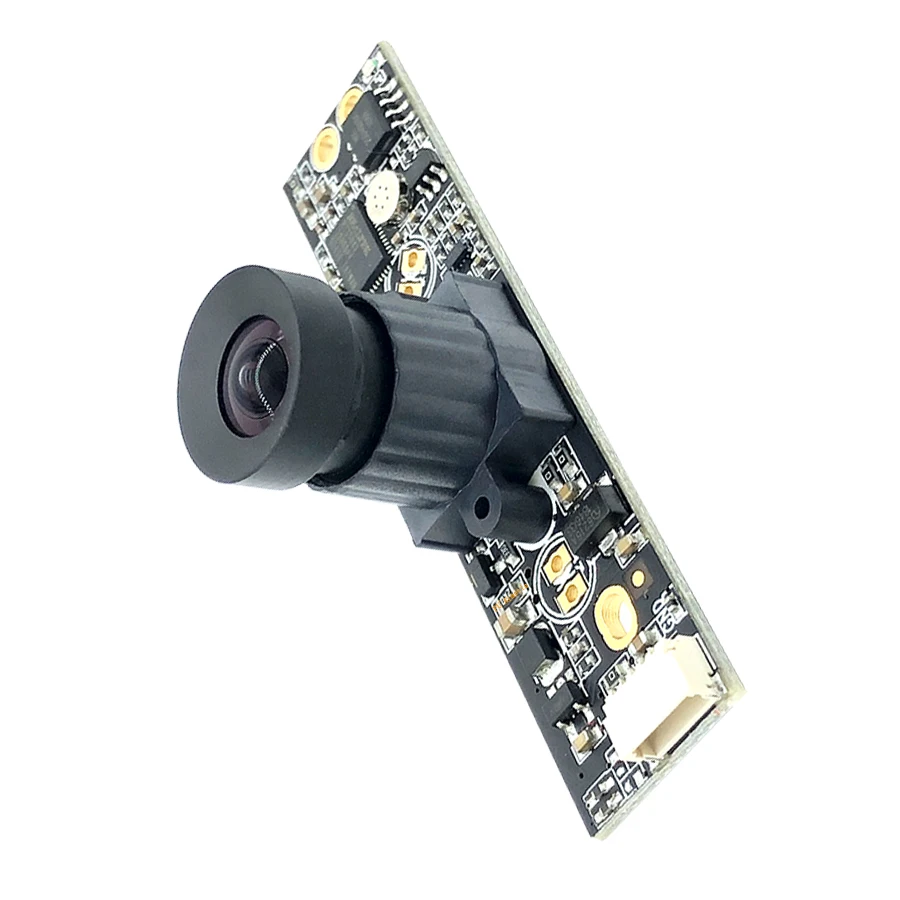 2MP Industrial Surveillance Webcam 95° Zero Distortion Full HD 1080P OTG UVC Linux 30FPS USB Camera Module With Microphone