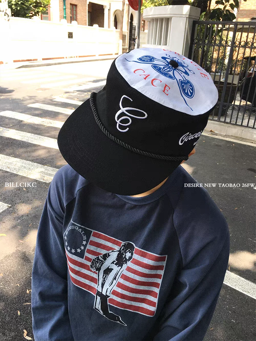 2026 new Retro Flat Top Embroidered Letter Hats Casual Versatile Duckbill Leopard Print Flat Brim Baseball Cap for Women And Men