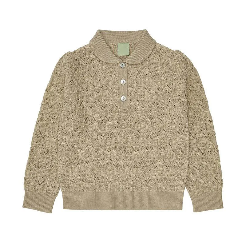 

European Style Children's High-quality Wool Blended Sweater Baby Girls Jacquard Long Sleeved Sweater Baby Girl Winter Clothes